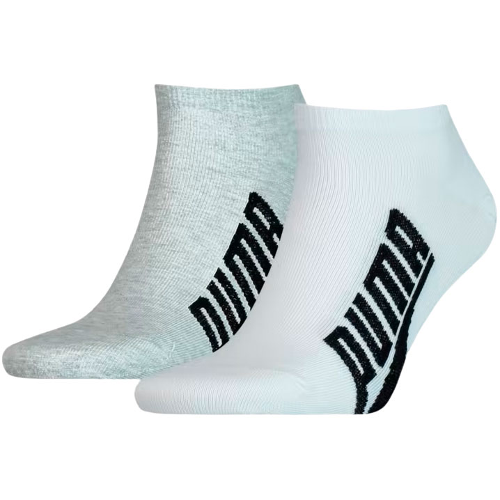 Носки Puma Unisex BWT Lifestyle Sneaker 2P 39-42 2 пары белые, серые фото 