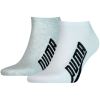 Носки Puma Unisex BWT Lifestyle Sneaker 2P 39-42 2 пары белые, серые