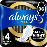 Гигиенические прокладки Always Ultra Secure Night Размер 4 36шт