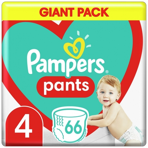 Підгузки-трусики Pampers Pants розмір 4 9-15кг 66штфото