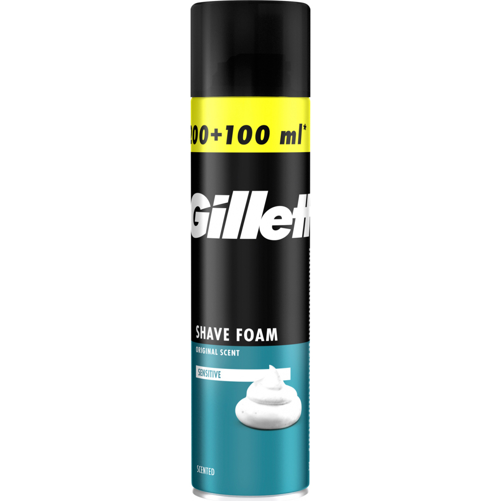 Пена для бритья Gillette для чувствительной кожи 300мл фото 1