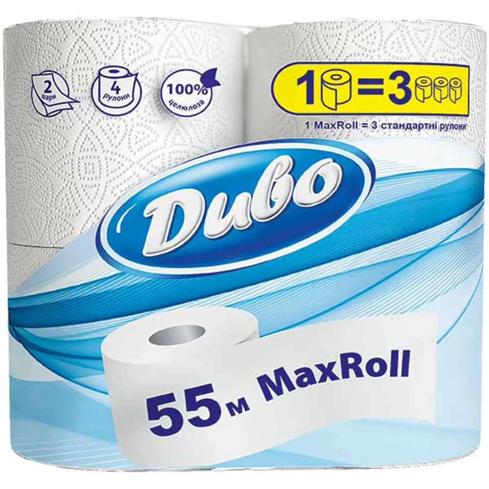Туалетная бумага Диво Max Roll 2 слоя 4шт фото 1