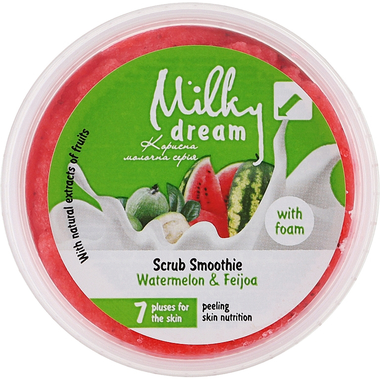 Скраб-смузи с пеной Milky Dream Watermelon &amp; Feijoa 140г фото 