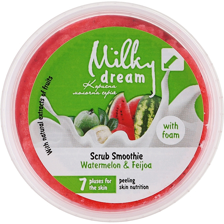 Скраб-смузі з піною Milky Dream Watermelon & Feijoa 140гфото1