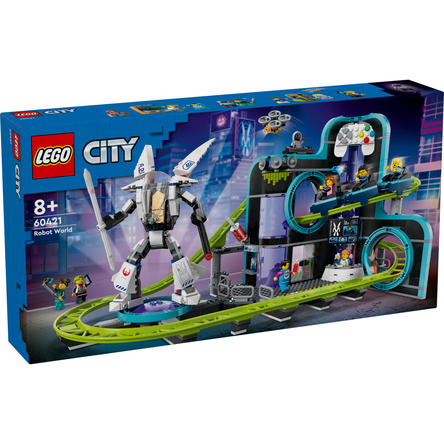 Конструктор LEGO City Парк развлечений «Мир роботов» 60421 фото 