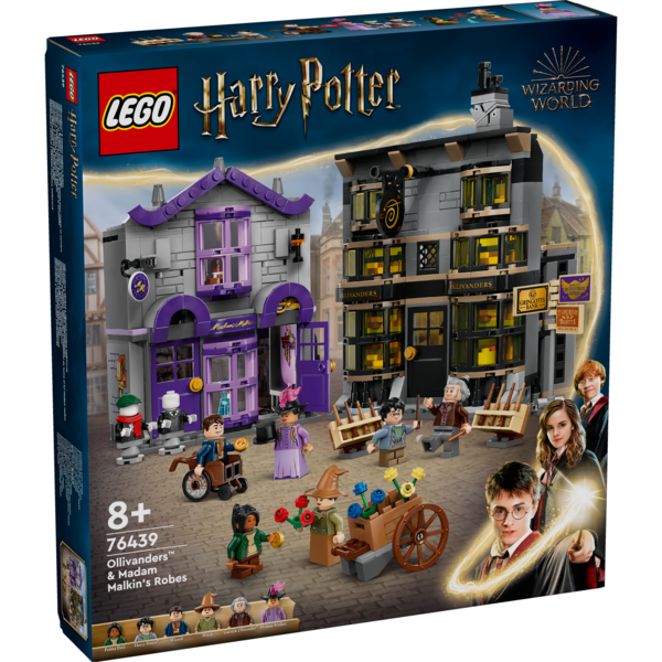 Акція на Конструктор LEGO 76439 Harry Potter Магазины Оливандера и мантий от Мадам Малкин від MOYO