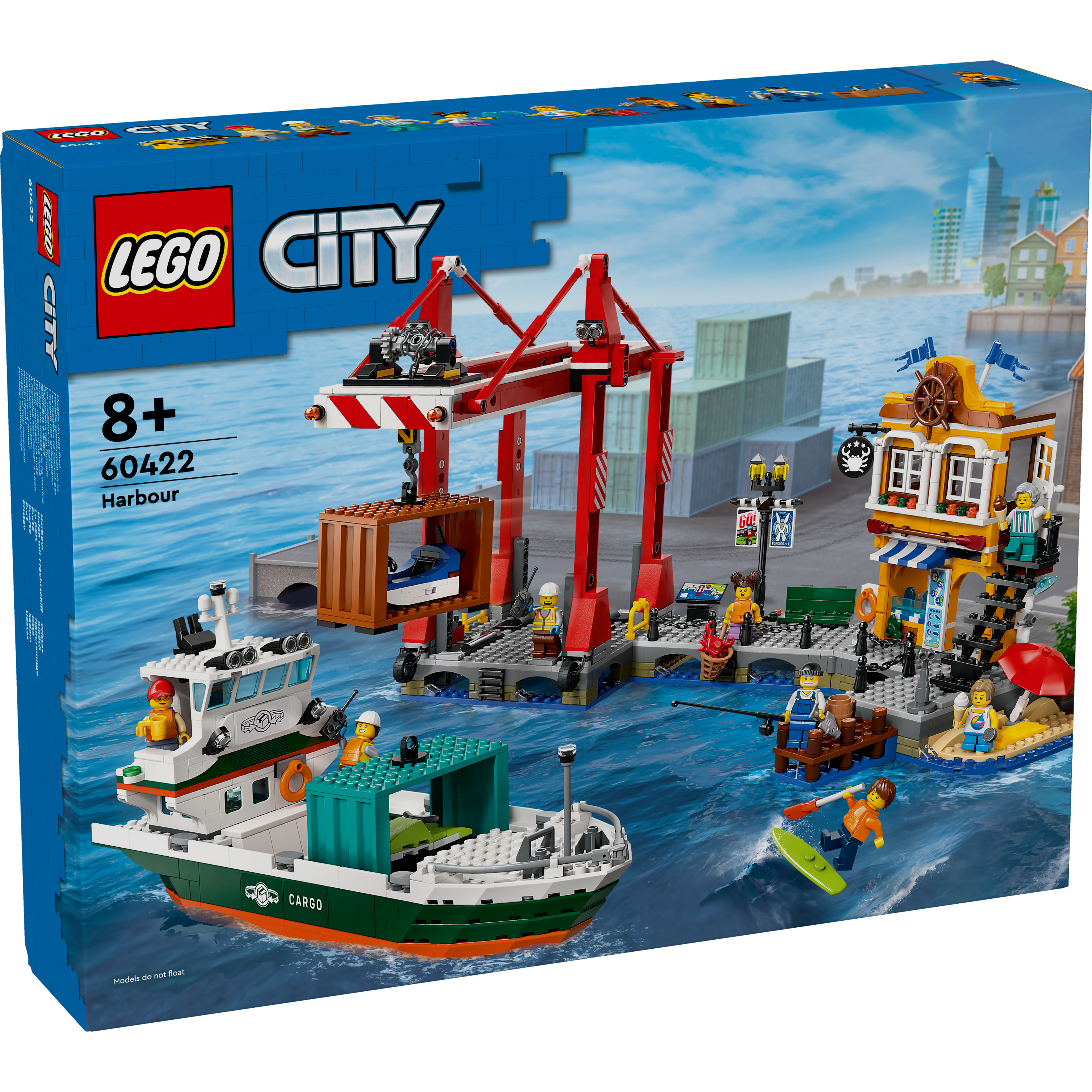 Конструктор LEGO 60422 City Морская гавань с грузовым судном фото 1