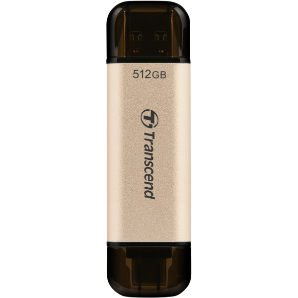 

Накопитель USB 3.2 Type-A + Type-C Transcend JetFlash 930 Gold R420/W400MB/s 512GB (TS512GJF930C)
