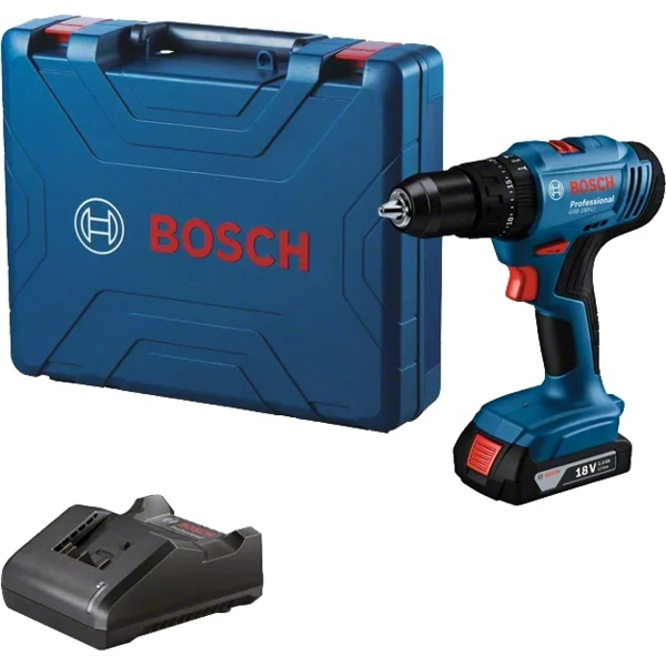 Акція на Шуруповерт-дрель ударная аккумуляторная Bosch GSB 183-LI 18В 1х2А·час (0.601.9K9.101) від MOYO