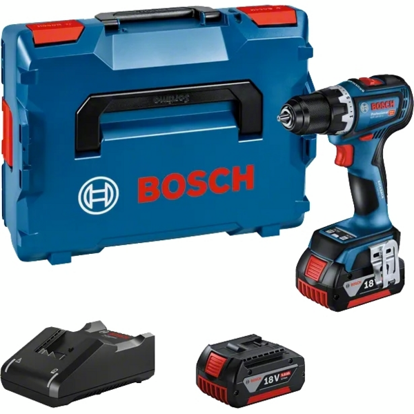 Шуруповерт-дрель ударная аккумуляторная Bosch GSR 18V-90 C 18В 2х5Ач (0.601.9K6.006)