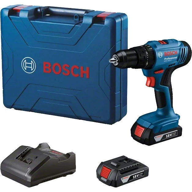 Шуруповерт ударний акумуляторний Bosch GSB 183-LI 18В 2х2А·год (0.601.9K9.100)фото1