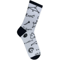 Носки мужские Premier Socks 40-41 1 пара черно-белые с принтом (4820163317946)