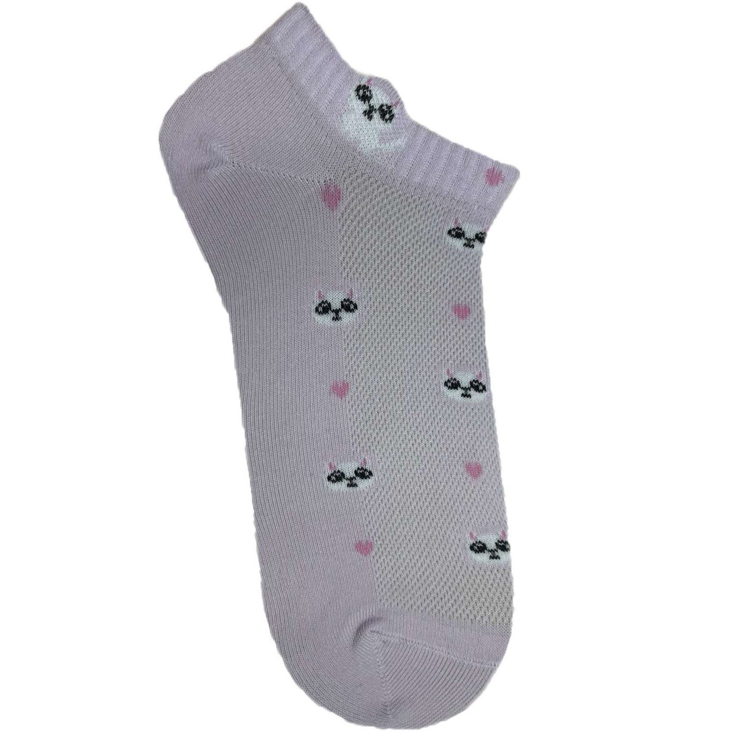 Шкарпетки жіночі Premier Socks 36-40 1 пара фіолетові з принтом Коти (4820163318868)фото