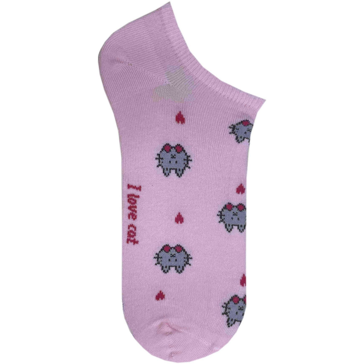 Носки женские Premier Socks 36-40 1 пара розовые с принтом Коты (4820163318899) фото 
