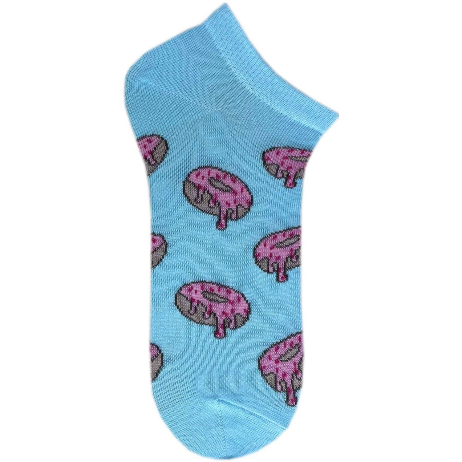 Носки женские Premier Socks 36-40 1 пара голубые с принтом Пончики (4820163318905) фото 