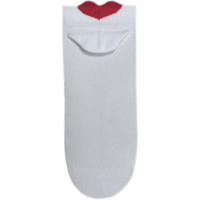 Носки женские Premier Socks 36-40 1 пара белые с принтом Сердце (4820163318974)