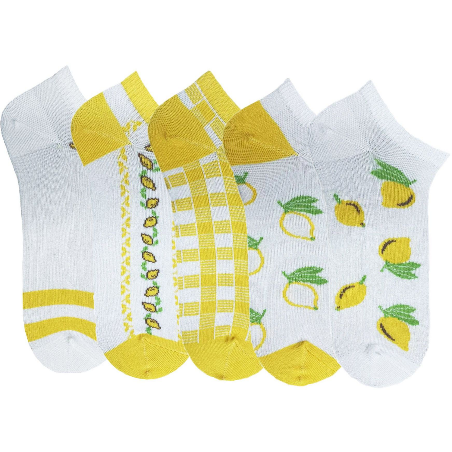 Набор носков женских Premier Socks 36-40 5 пар желтые с принтом (4820163319353) фото 