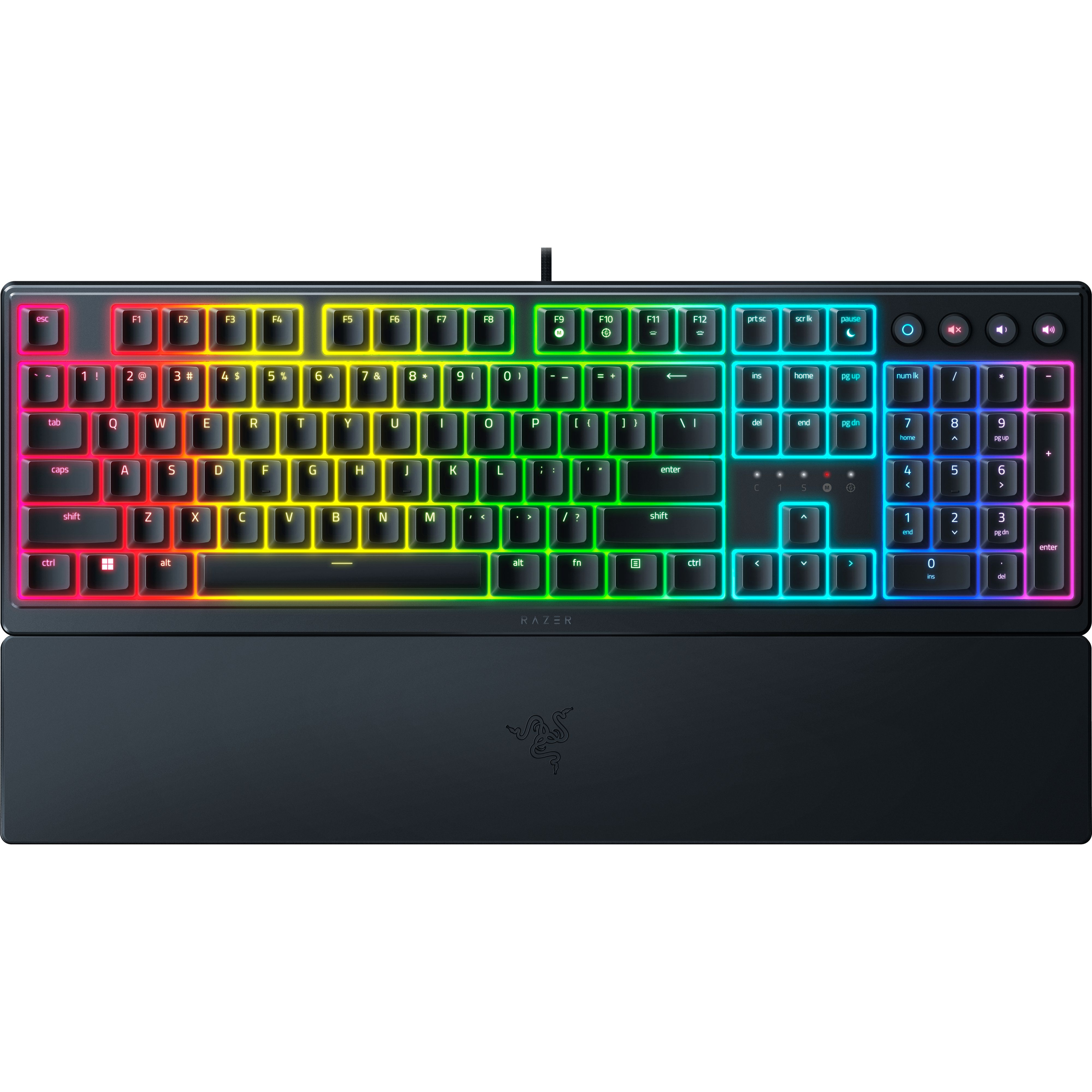 Ігрова клавіатура Razer Ornata V3 RGB Mecha-Membrane UKR (RZ03-04462100-R371)фото1