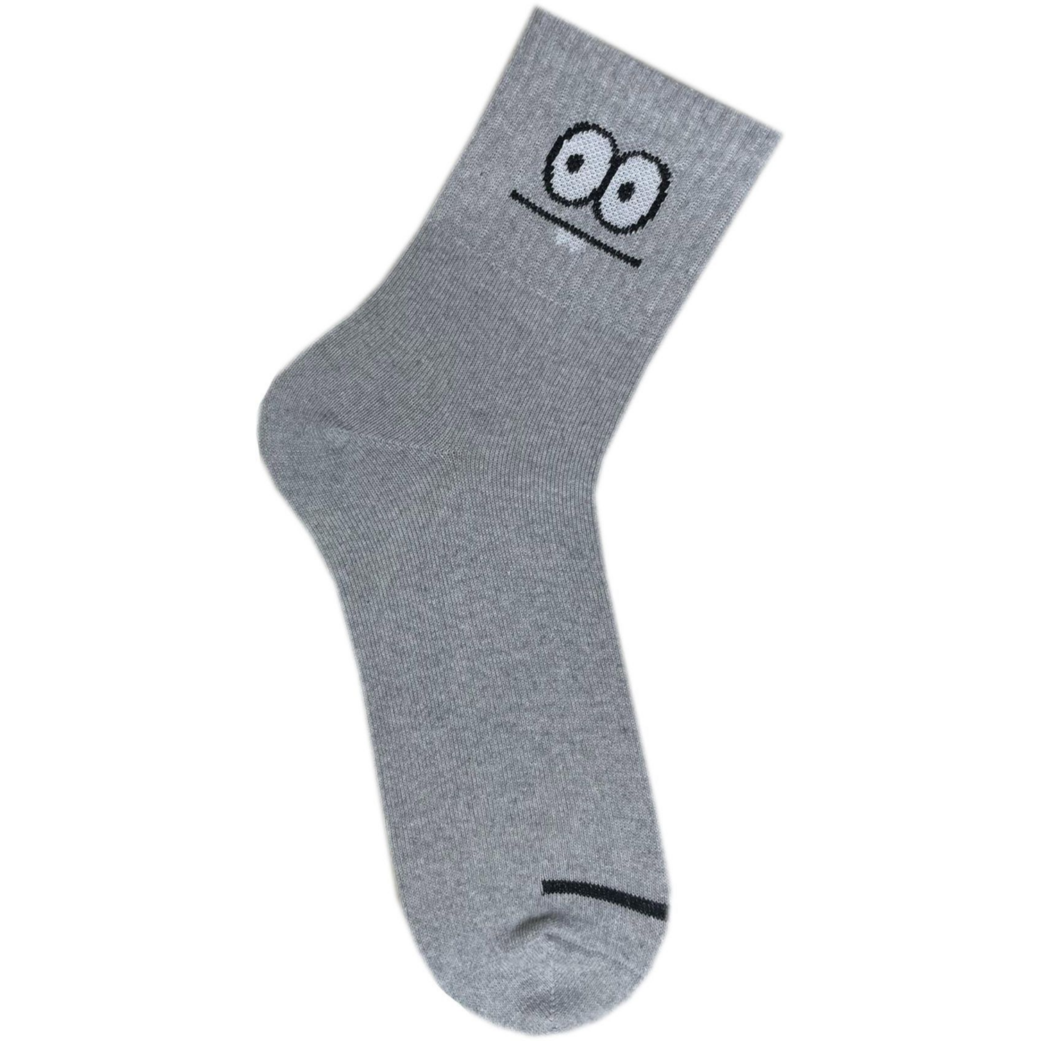 Носки женские Premier Socks 36-40 1 пара Серые с принтом Смайл (4820163319070)фото