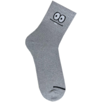 Носки женские Premier Socks 36-40 1 пара Серые с принтом Смайл (4820163319070)