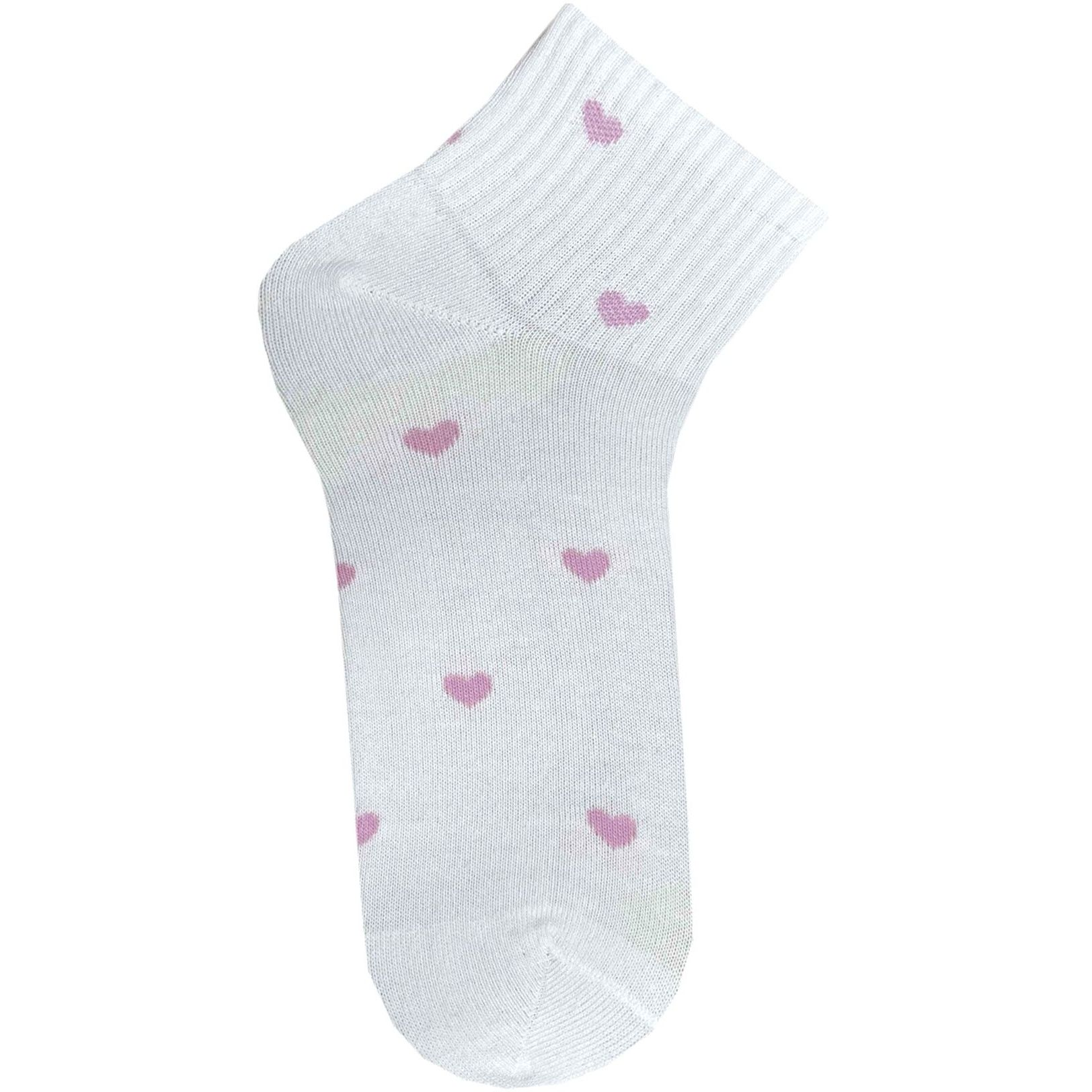 Шкарпетки жіночі Premier Socks 36-40 1 пара білі з принтом Серце (4820163319100)фото1