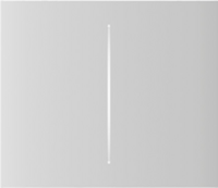Кнопка центральна для двоклавішного вертикального вимикача Ajax LightSwitch, бездротовий, білий (000046483)