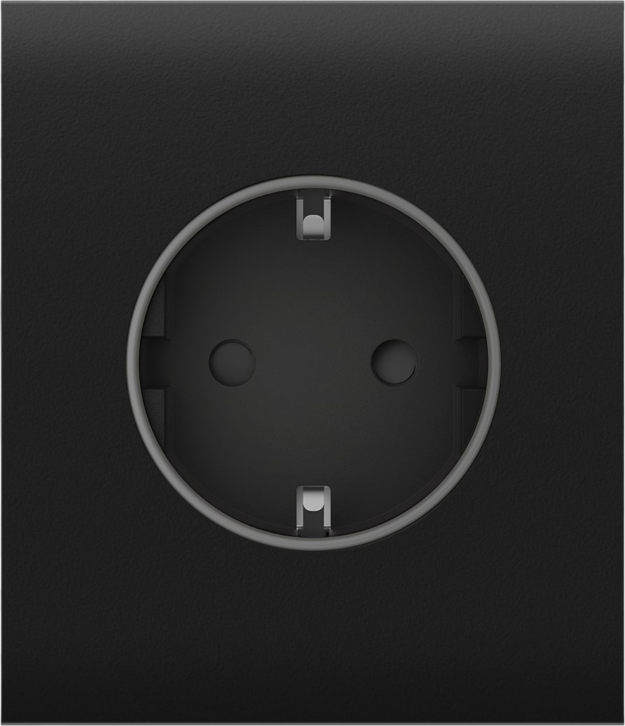 Центральная панель для встраиваемой розетки Ajax CenterCover for Outlet Basic, черный (000046694) фото 