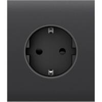 Центральна панель для вбудованої розетки Ajax CenterCover for Outlet Basic, графіт (000046696)