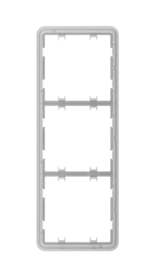 Рамка для вимикача на 3 секції Ajax Frame 3 seats for LightSwitch Vertical (000046132)фото