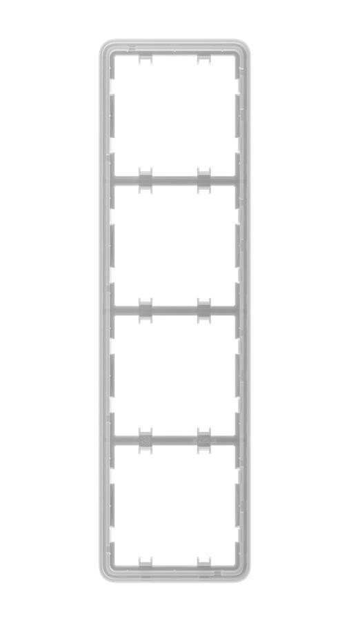 Рамка для выключателя на 4 секции Ajax Frame 4 seats for LightSwitch Vertical (000046133) фото 