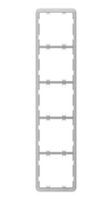 Рамка для выключателя на 5 секции Ajax Frame 5 seats for LightSwitch Vertical (000046134)