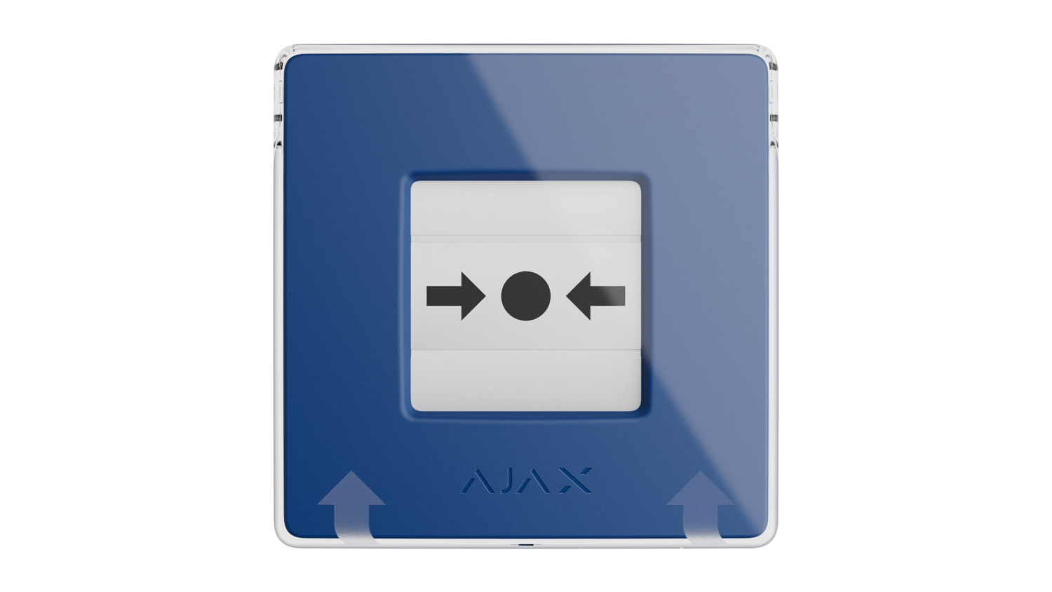 Бездротова настінна кнопка пожежної тривоги Ajax Manual, синій (000044793)фото