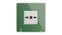 Бездротова настінна кнопка пожежної тривоги Ajax Manual, зелений (000044794)
