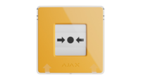 Бездротова настінна кнопка пожежної тривоги Ajax Manual, жовтий (000044795)