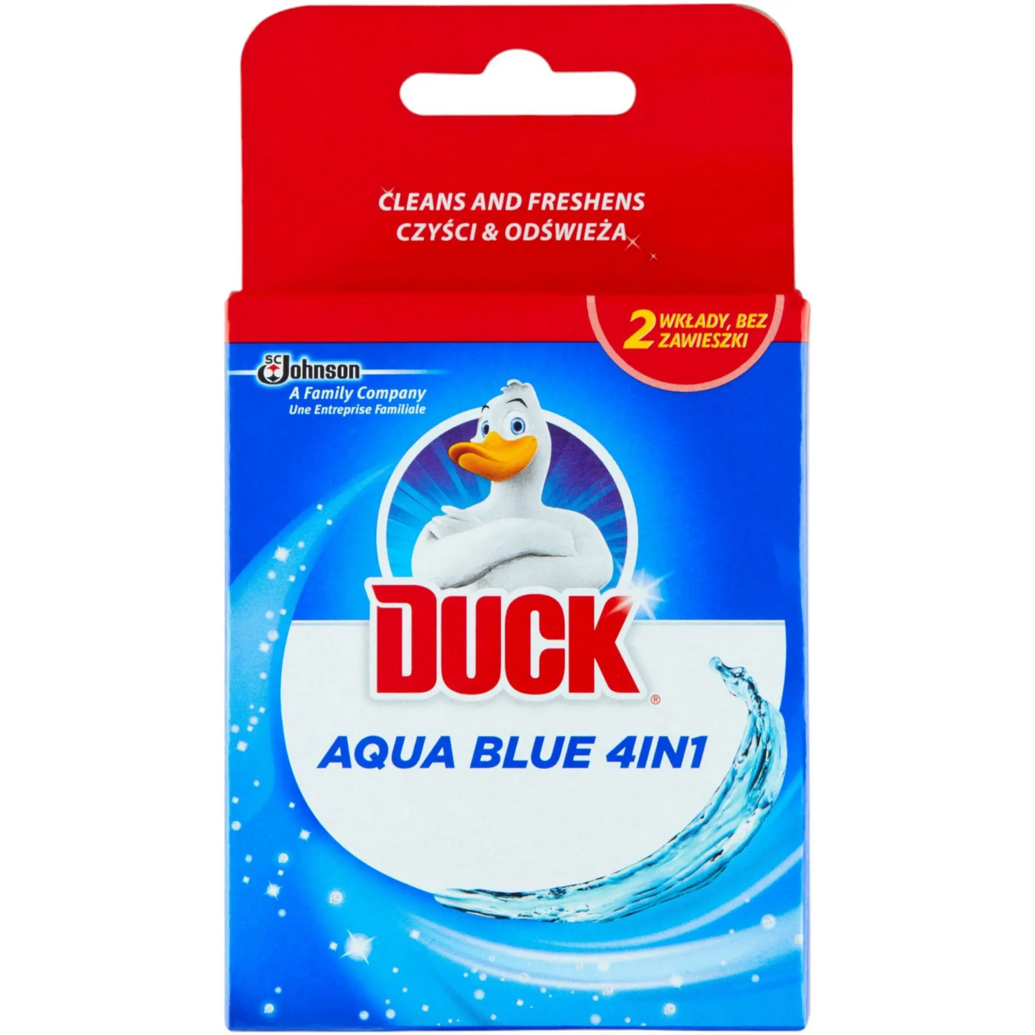 Подвесной блок для унитаза Duck Aqua 4в1 сменный блок 2шт фото 