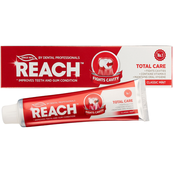 Акція на Зубная паста Reach Total Care Classic Mint Классическая мята 150г від MOYO