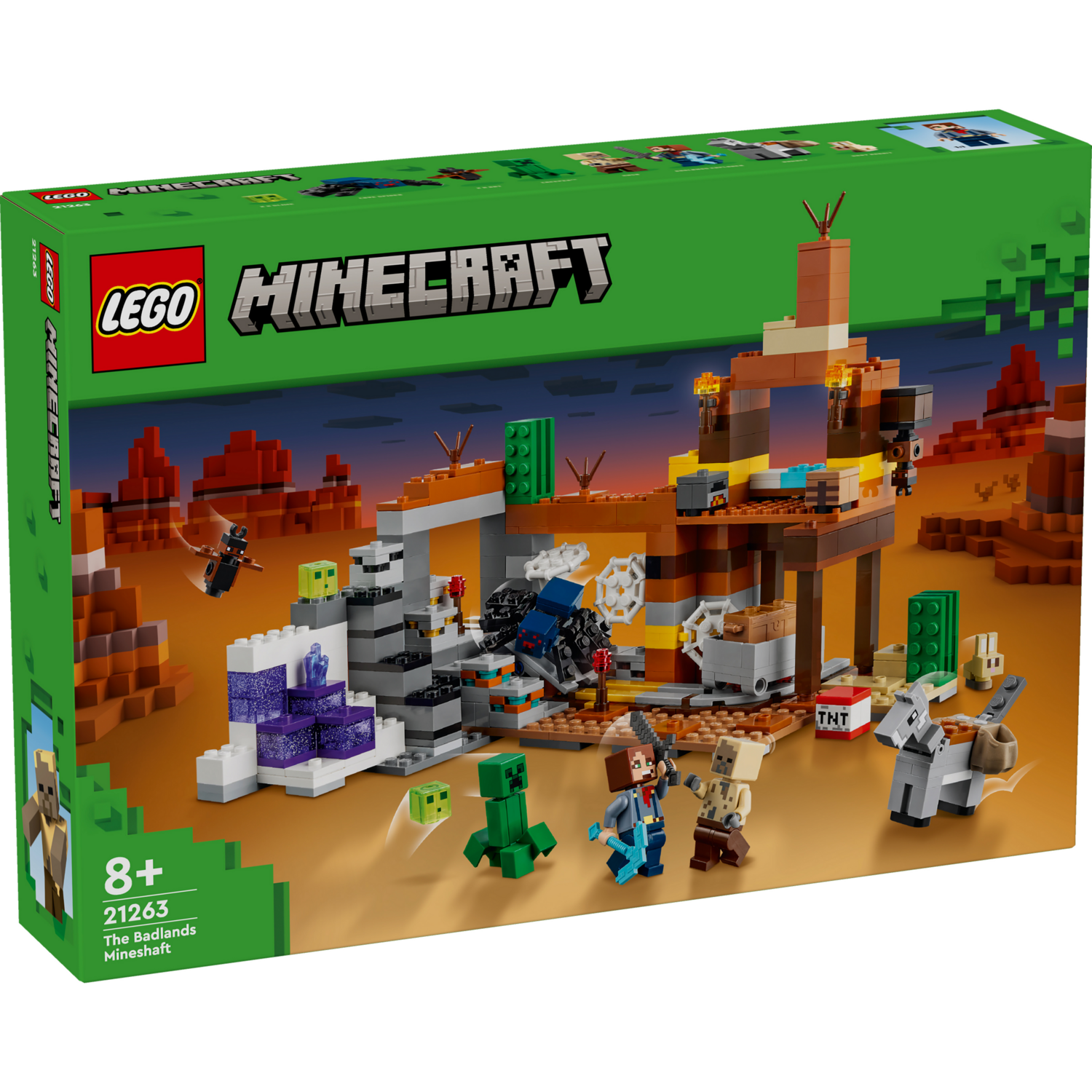Конструктор LEGO 21263 Minecraft Покинутая шахта в бесплодных землях фото 