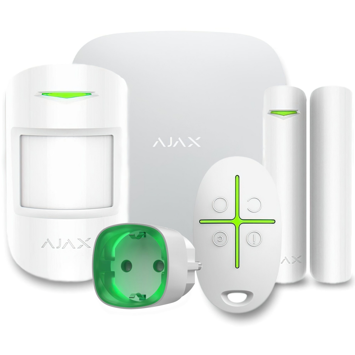 Комплект Ajax StarterKit + Socket Jeweller белый (000001144_K) фото 