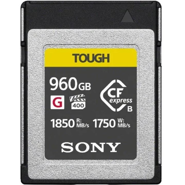 Карта пам'яті Sony CFexpress Type B 960GB R1850/W1750MB/s Tough (CEBG960T.CE7)фото1