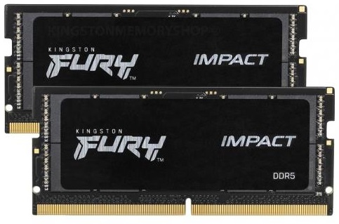 Память для ноутбука Kingston DDR5 32GB KIT (16GBx2) 4800 FURY Impact фото 