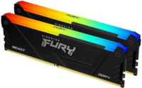 Память для ПК Kingston DDR4 32GB KIT (16GBx2) 2666 FURY Beast RGB
