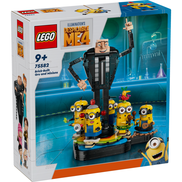 Конструктор LEGO 75582 Гру и Миньоны из кубиков