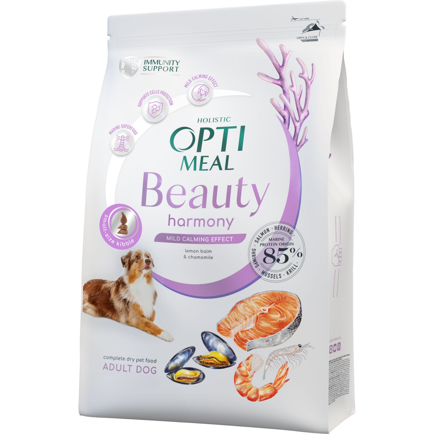 Сухий корм Optimeal Beauty Harmony для дорослих собак усіх порід з морепродуктами 1.5 кг (B1723001)фото