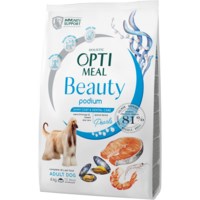 Сухий корм Optimeal Beauty Podium для дорослих собак усіх порід з морепродуктами 4кг (B1762801)