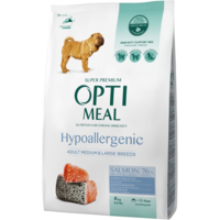 Сухой гипоаллергенный корм Optimeal для взрослых собак средних и крупных пород с лососем 4кг (B1761701)