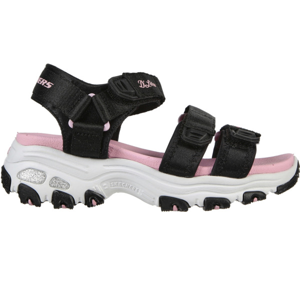 

Сандали для девочек Skechers D'Lites 664134L BKPK 30 (13 US) черные