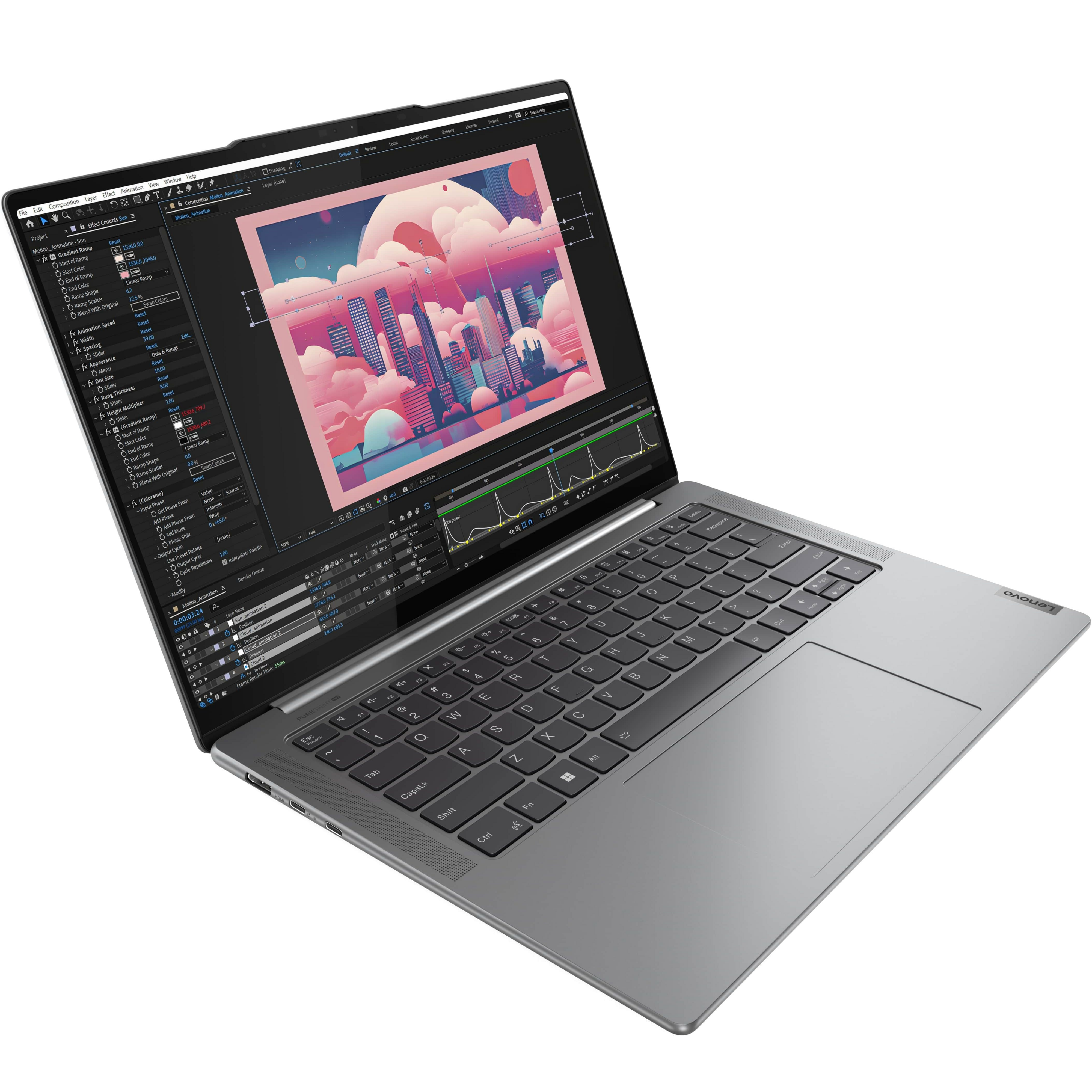 Ноутбук LENOVO Yoga Pro 7 14IMH9 Luna Grey (83E200ACRA) фото 1