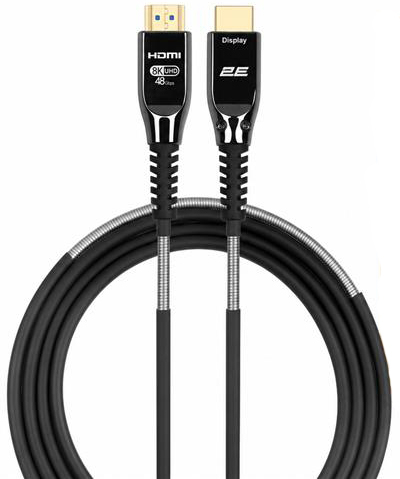 Кабель 2Е HDMI (M/M) 10м Optical Black (2EW-1146-10M)фото1