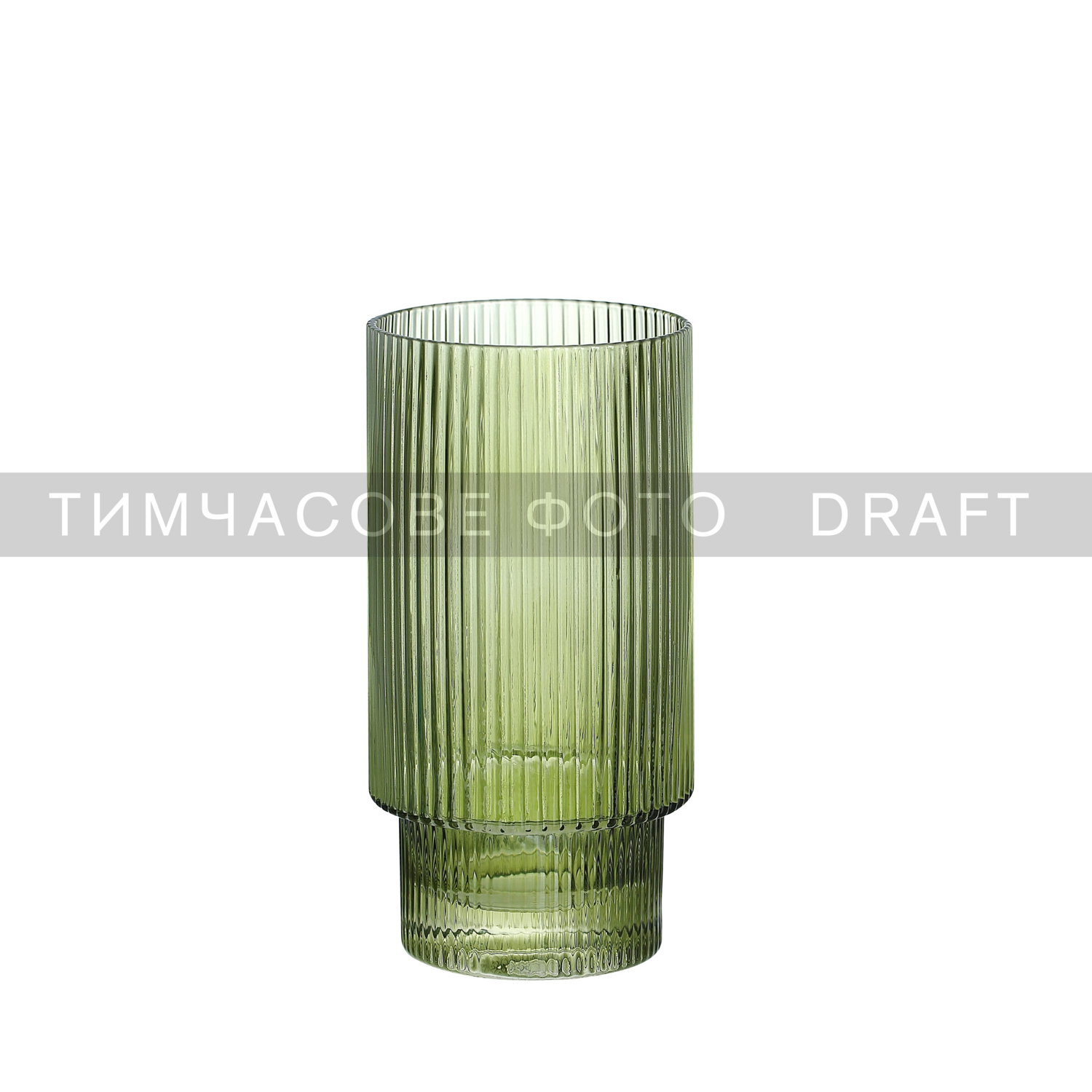 Набір високих склянок Ardesto, 380мл, 2шт, зелений (AR2638SGR)фото