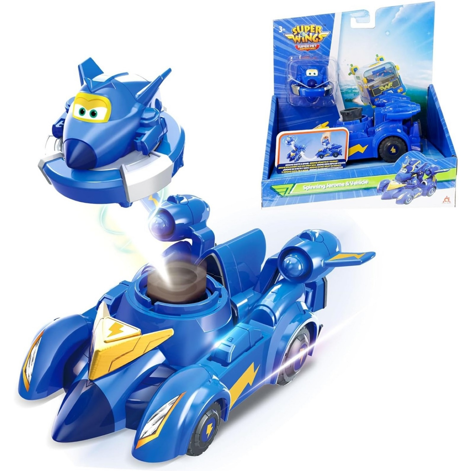 Игровой набор Super Wings Spinning Vehicle Джером (Jerome) (EU770330) фото 